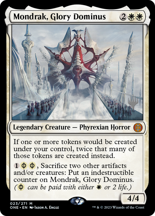 Mondrak, Glory Dominus (Promo Pack) [Phyrexia: All Will Be One Promos] Foil