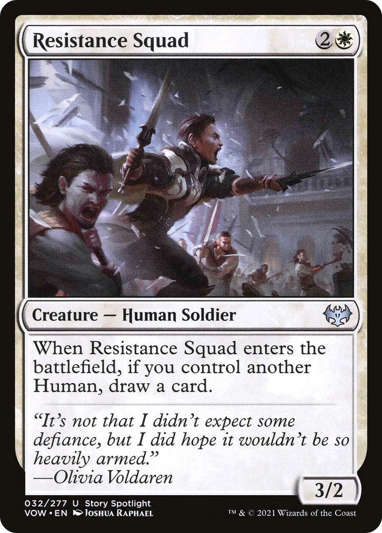 Resistance Squad (032) Foil - Innistrad: Crimson Vow