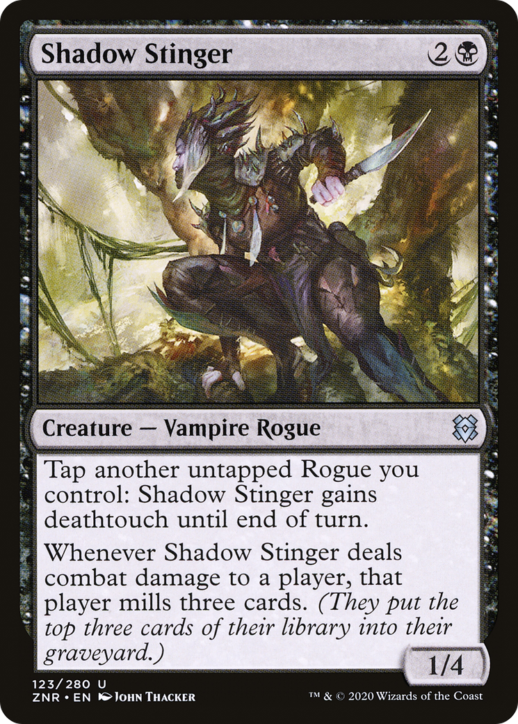 Shadow Stinger (123) - Zendikar Rising