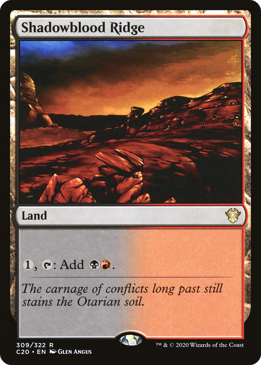 Shadowblood Ridge (309) - Commander 2020