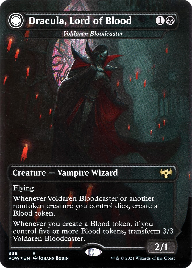 Voldaren Bloodcaster // Bloodbat Summoner - Dracula, Lord of Blood // Dracula, Lord of Bats [Innistrad: Crimson Vow] | Silver Goblin