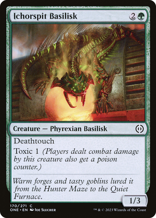 Ichorspit Basilisk [Phyrexia: All Will Be One] Foil