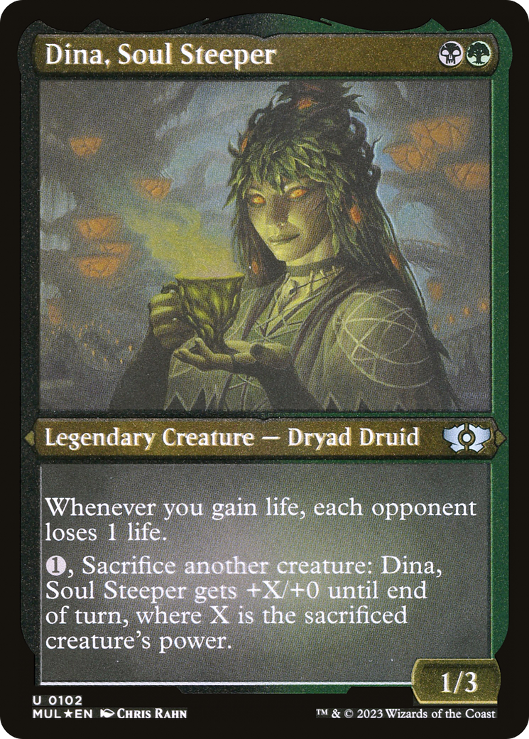 Dina, Soul Steeper (Foil Etched) [Multiverse Legends] | Silver Goblin