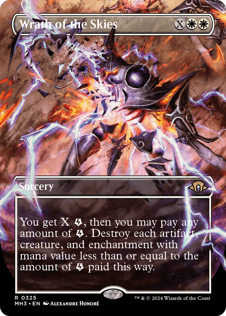 Wrath of the Skies (Borderless) (325) Foil - Modern Horizons 3