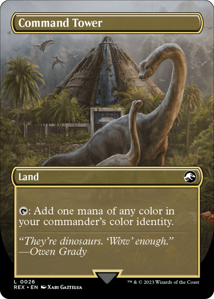 Command Tower (Borderless) (026) Foil - Jurassic World Collection