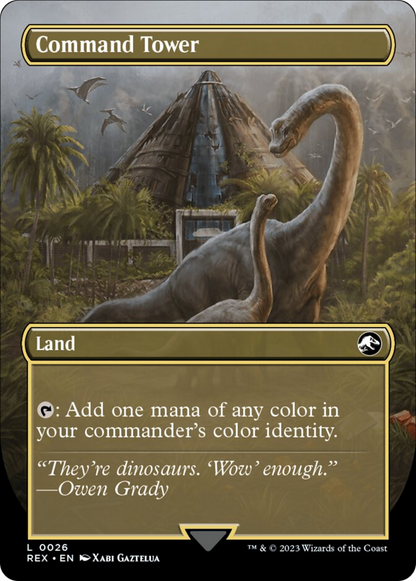 Command Tower (Borderless) (026) Foil - Jurassic World Collection