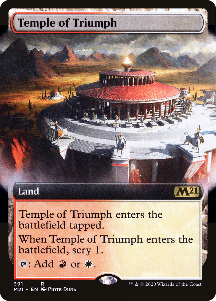 Temple of Triumph (Extended Art) (391) Foil - Core Set 2021