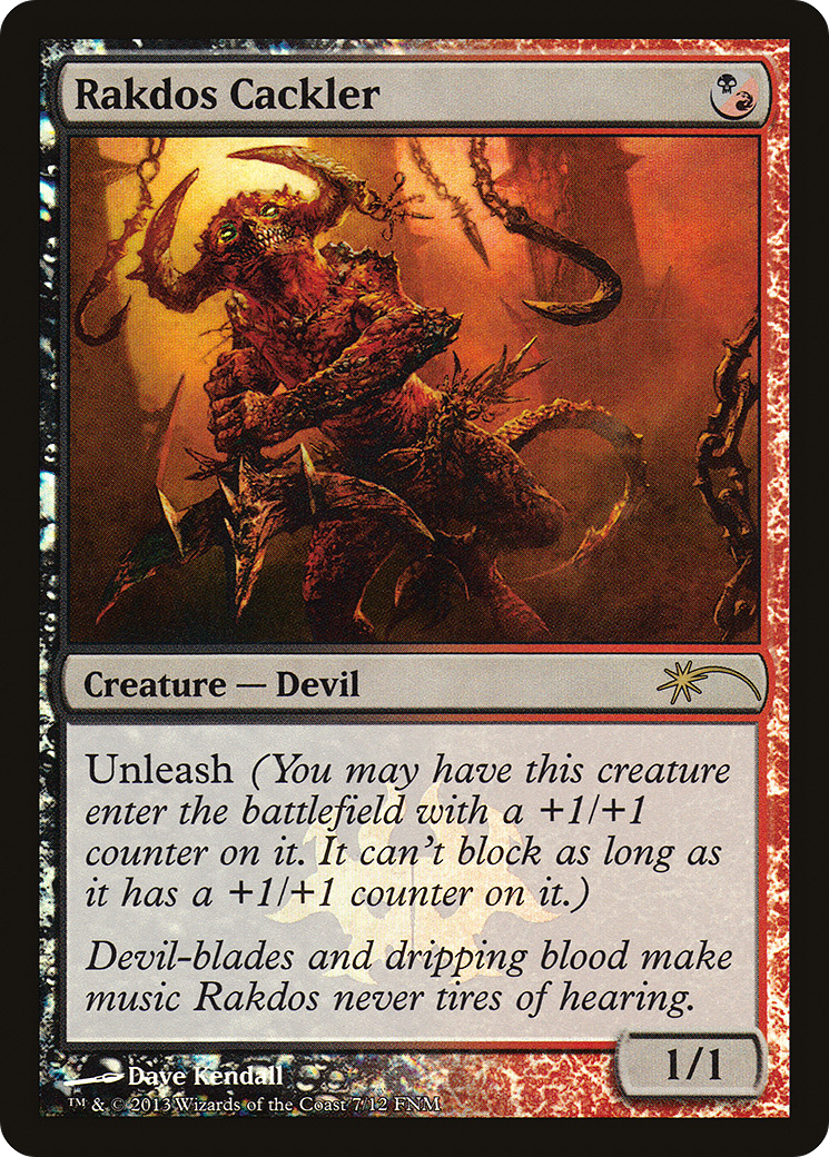 Rakdos Cackler (007) Foil - Friday Night Magic 2013