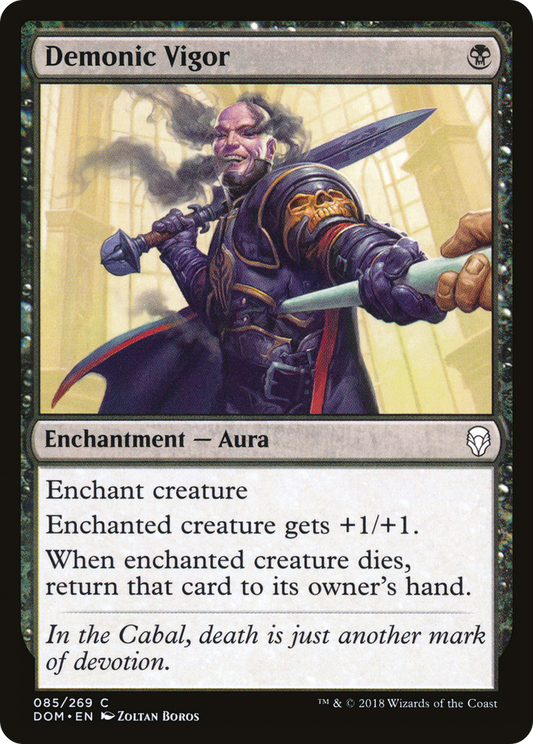 Demonic Vigor [Dominaria] Foil