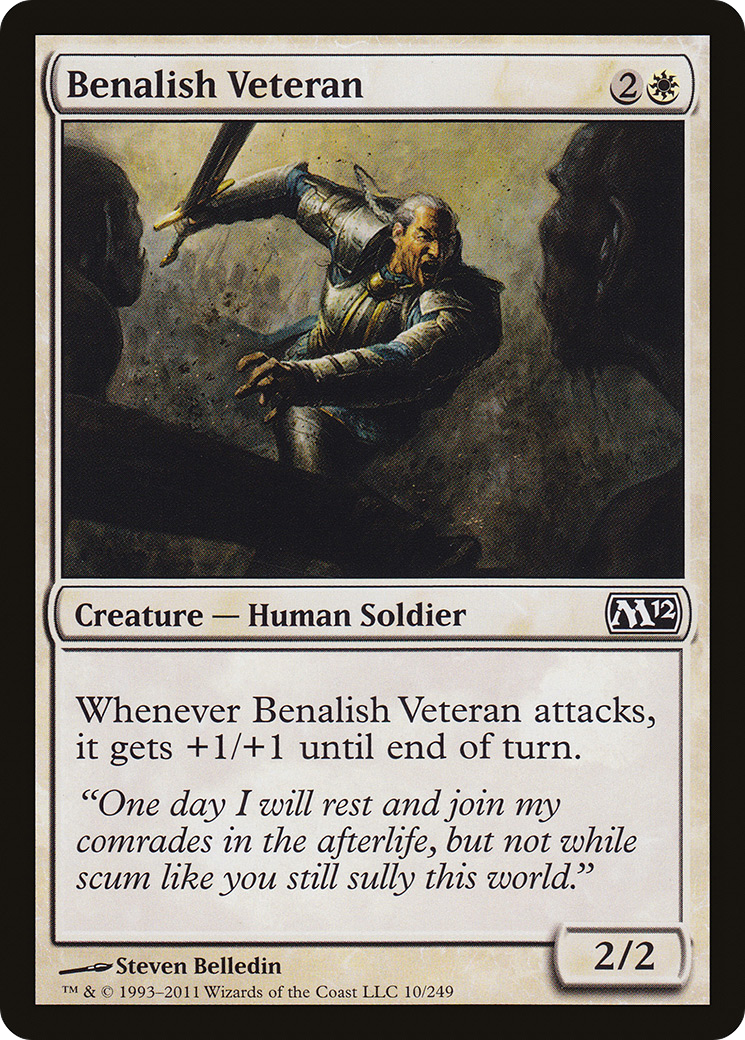 Benalish Veteran (010) Foil - Magic 2012