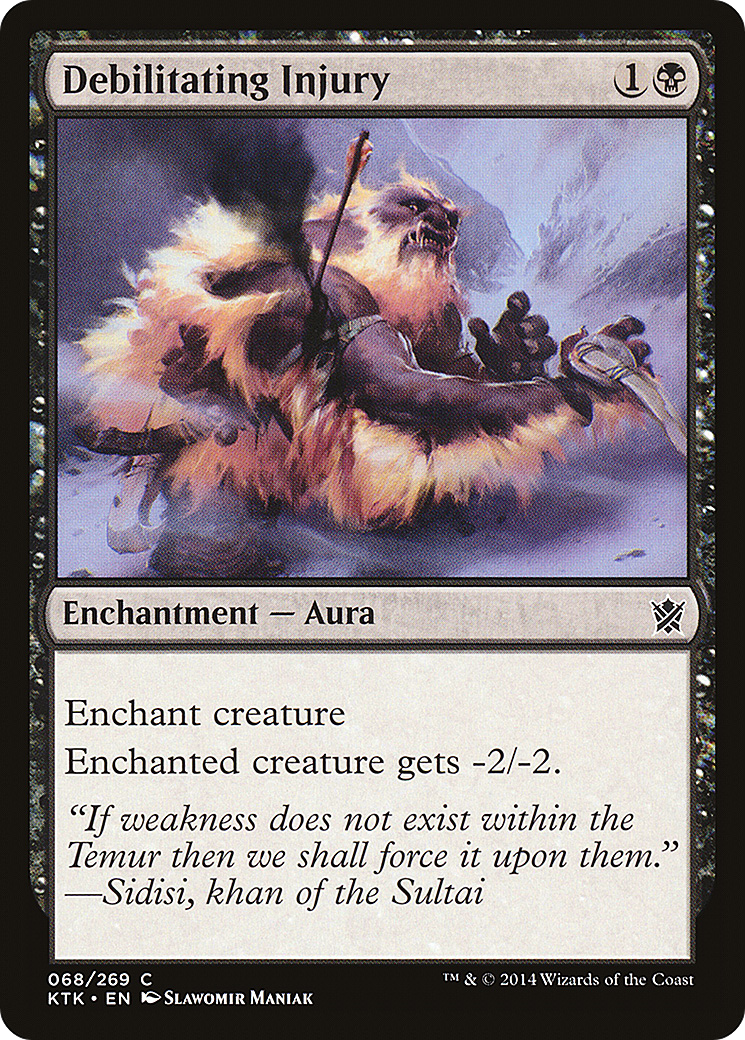 Debilitating Injury (068) Foil - Khans of Tarkir