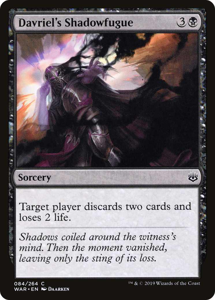 Davriel's Shadowfugue (084) Foil - War of the Spark