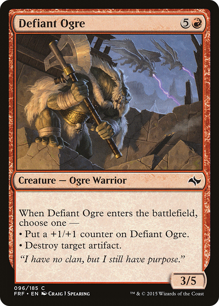 Defiant Ogre (096) Foil - Fate Reforged