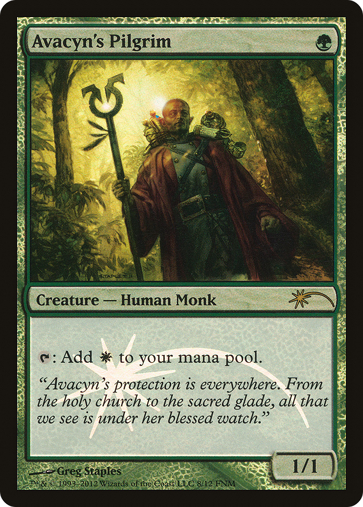 Avacyn's Pilgrim (008) Foil - Friday Night Magic 2012