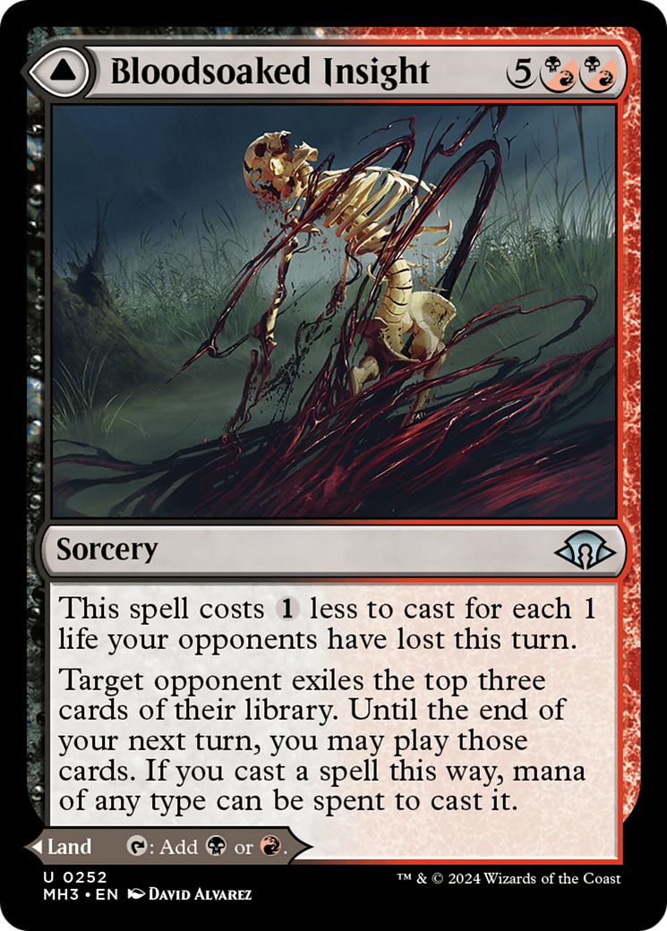 Bloodsoaked Insight (252) Foil - Modern Horizons 3