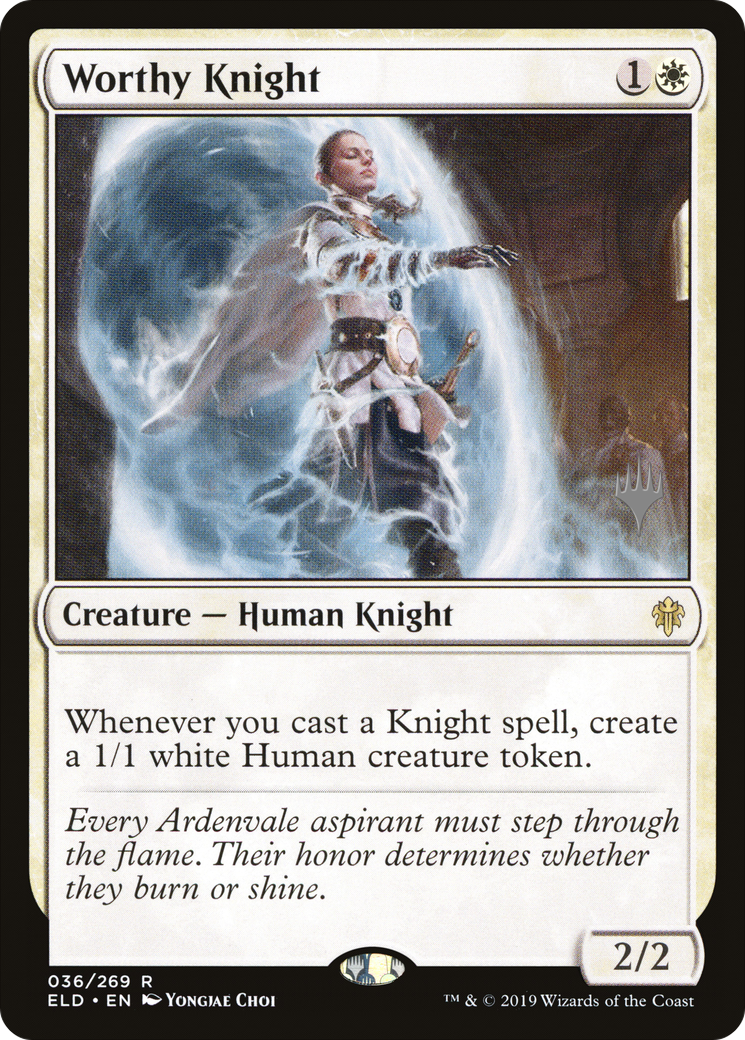 Worthy Knight (036) - Throne of Eldraine Promos