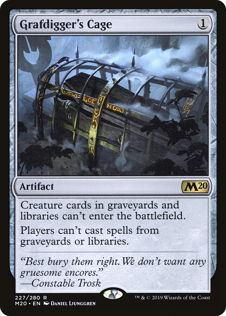 Grafdigger's Cage (227) Foil - Core Set 2020