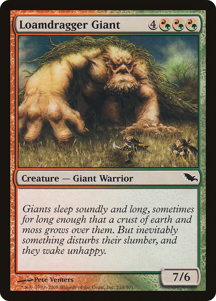 Loamdragger Giant (210) Foil - Shadowmoor