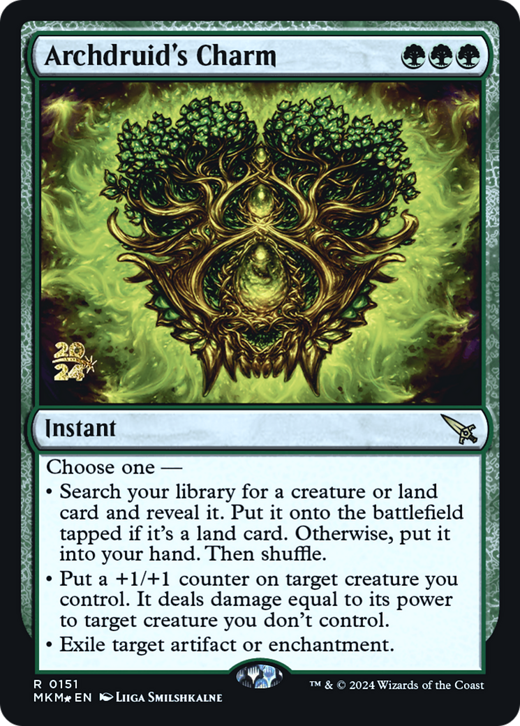 Archdruid's Charm (151) Foil - Murders at Karlov Manor Promos