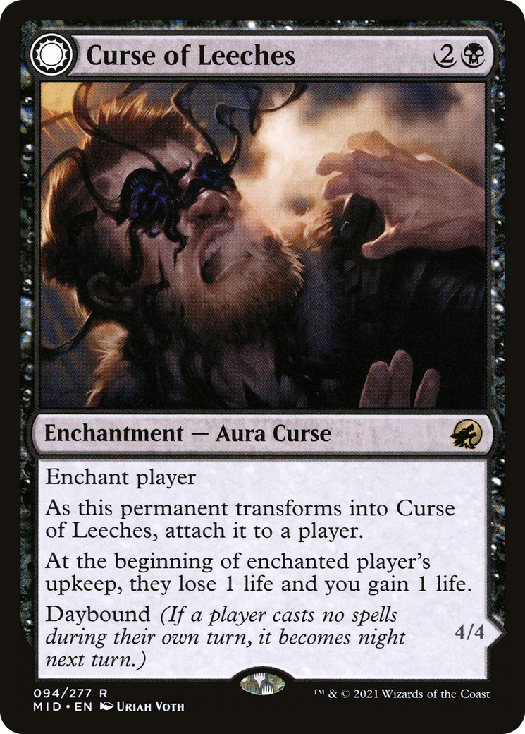 Curse of Leeches // Leeching Lurker (094) Foil - Innistrad: Midnight Hunt