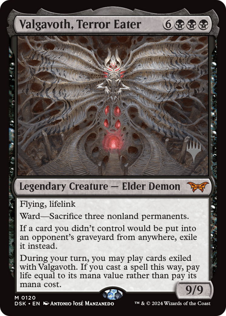 Valgavoth, Terror Eater [Duskmourn: House of Horror Promos] Foil