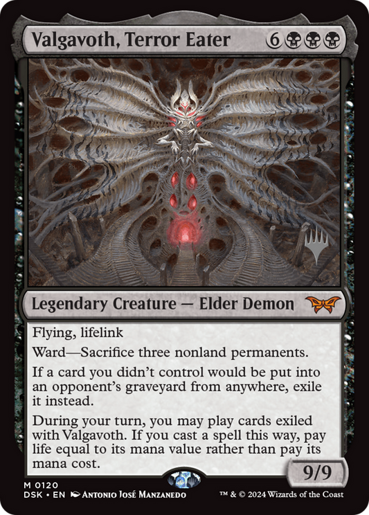 Valgavoth, Terror Eater [Duskmourn: House of Horror Promos] Foil