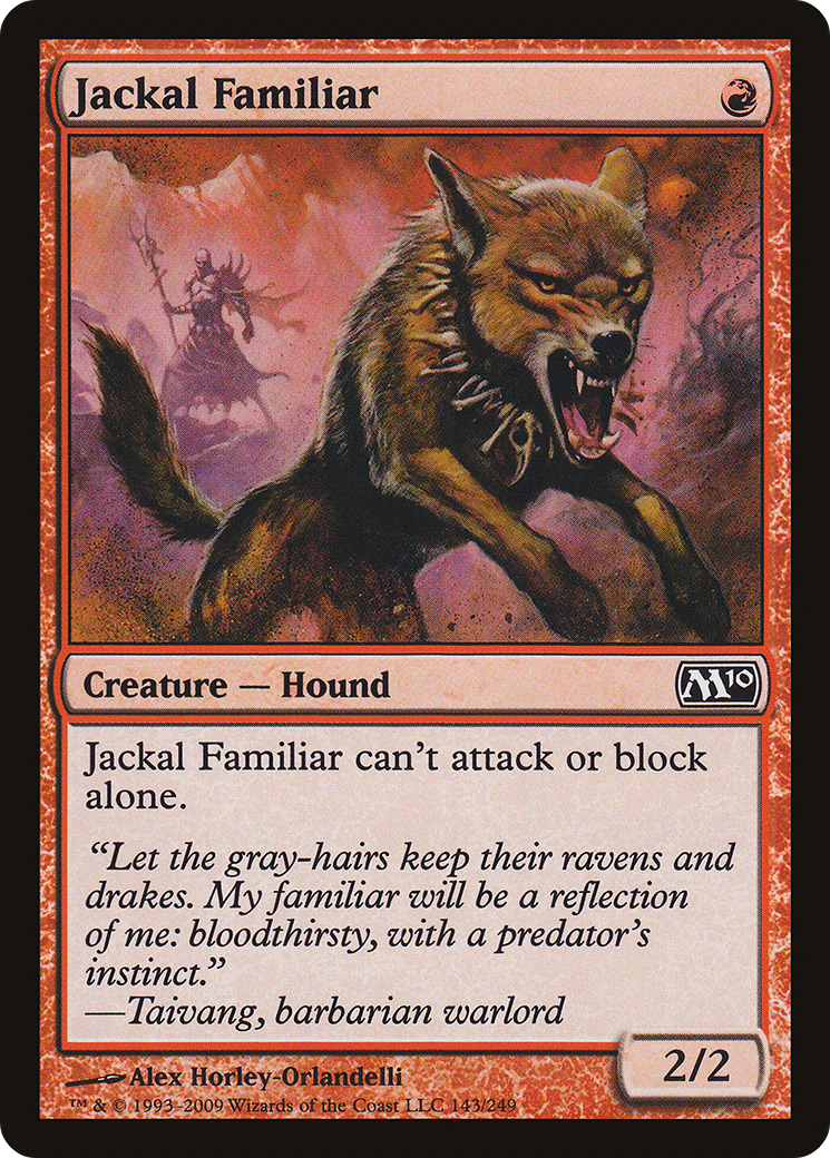 Jackal Familiar (143) Foil - Magic 2010