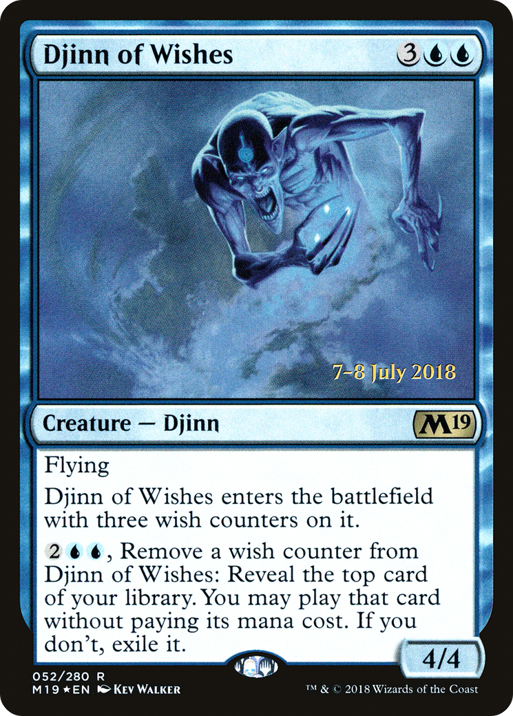 Djinn of Wishes (052) Foil - Core Set 2019 Promos