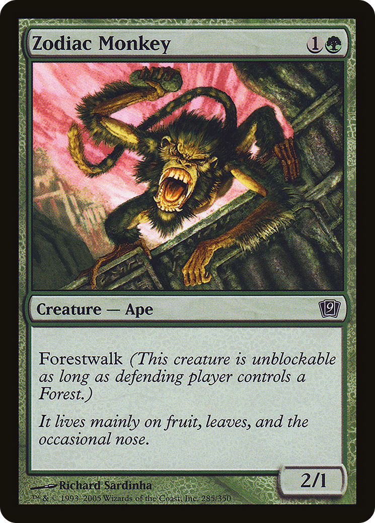 Zodiac Monkey (285) Foil - Ninth Edition