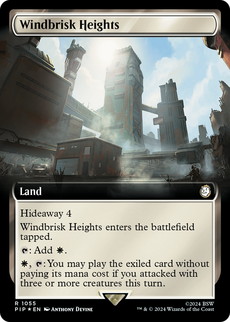 Windbrisk Heights (Extended Art) (Surge Foil) [Fallout] | Silver Goblin