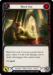 Bleed Out (Red) [OUT145] (Outsiders)  Rainbow Foil | Silver Goblin