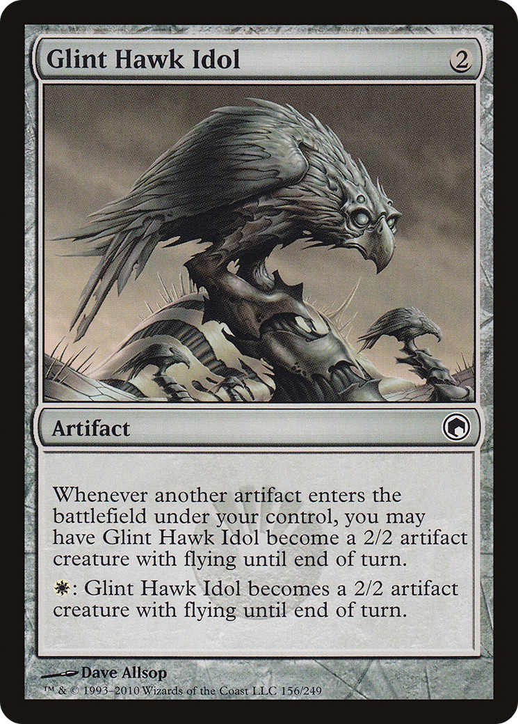 Glint Hawk Idol (156) - Scars of Mirrodin