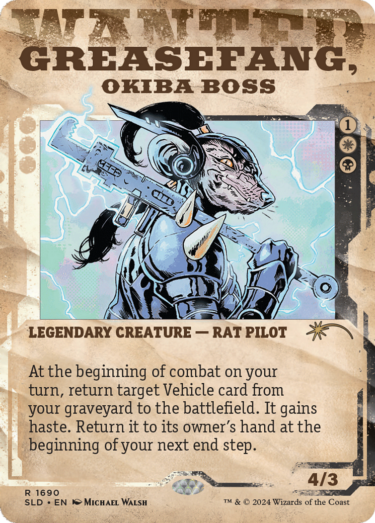 Greasefang, Okiba Boss [Secret Lair Drop Series] | Silver Goblin