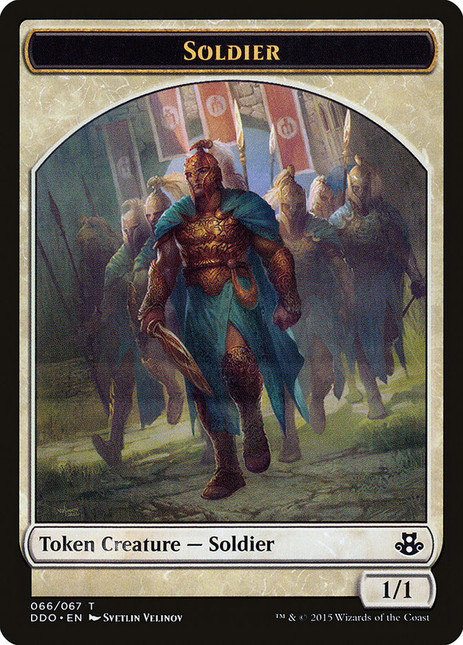 Soldier Token [Duel Decks: Elspeth vs. Kiora] | Silver Goblin