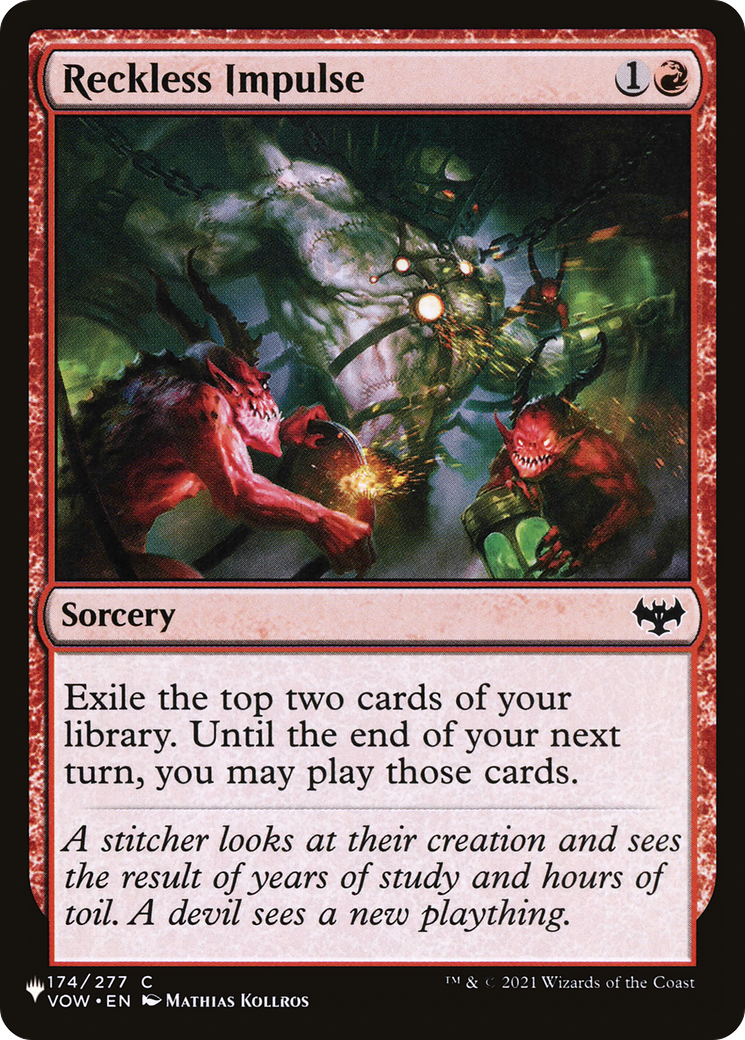 Reckless Impulse (VOW-174) - The List
