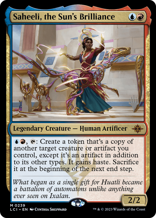 Saheeli, the Sun's Brilliance (Promo Pack) [The Lost Caverns of Ixalan Promos] Foil
