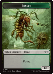 Insect (0013) // Spider Double-Sided Token [Duskmourn: House of Horror Tokens] | Silver Goblin