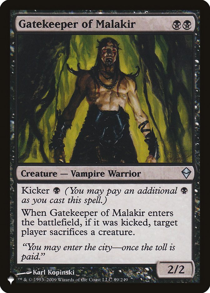 Gatekeeper of Malakir [The List] | Silver Goblin