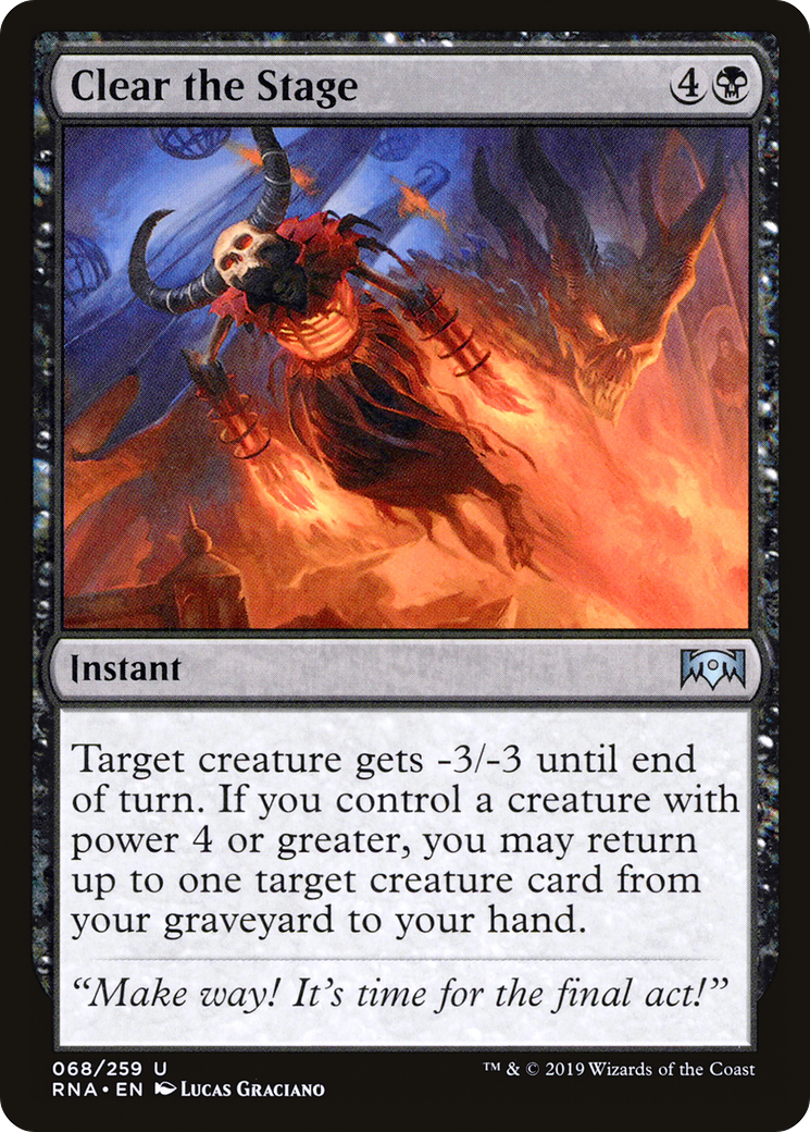 Clear the Stage (068) Foil - Ravnica Allegiance