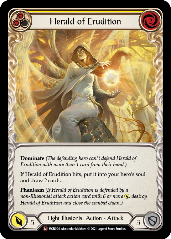 Herald of Erudition [U-MON004-RF] (Monarch Unlimited)  Unlimited Rainbow Foil | Silver Goblin