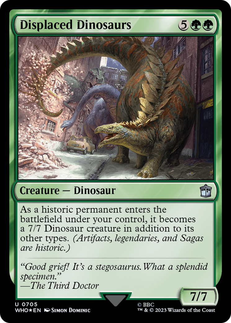 Displaced Dinosaurs (Surge Foil) [Doctor Who] | Silver Goblin