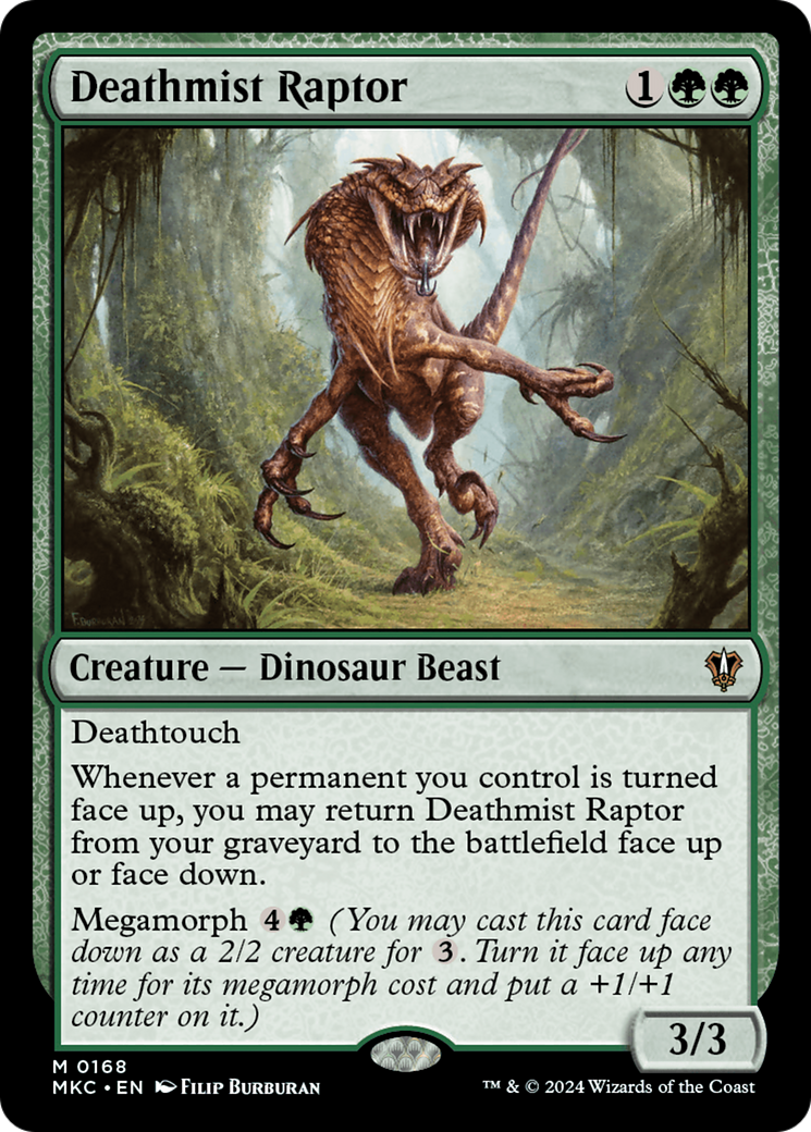 Deathmist Raptor (168) - Murders at Karlov Manor Commander