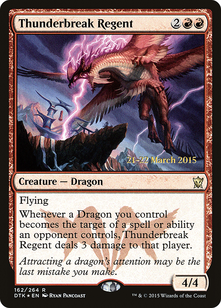Thunderbreak Regent (162s) Foil - Dragons of Tarkir Promos