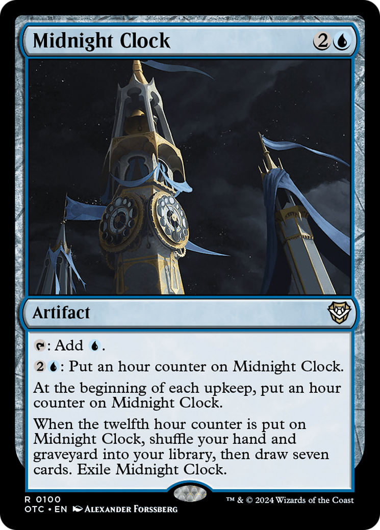 Midnight Clock (100) - Outlaws of Thunder Junction Commander