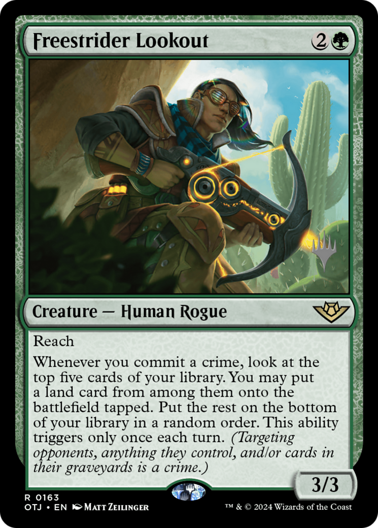 Freestrider Lookout (163) - Outlaws of Thunder Junction Promos