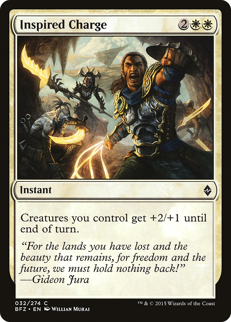 Inspired Charge (032) - Battle for Zendikar