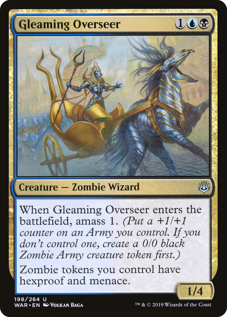 Gleaming Overseer (198) Foil - War of the Spark