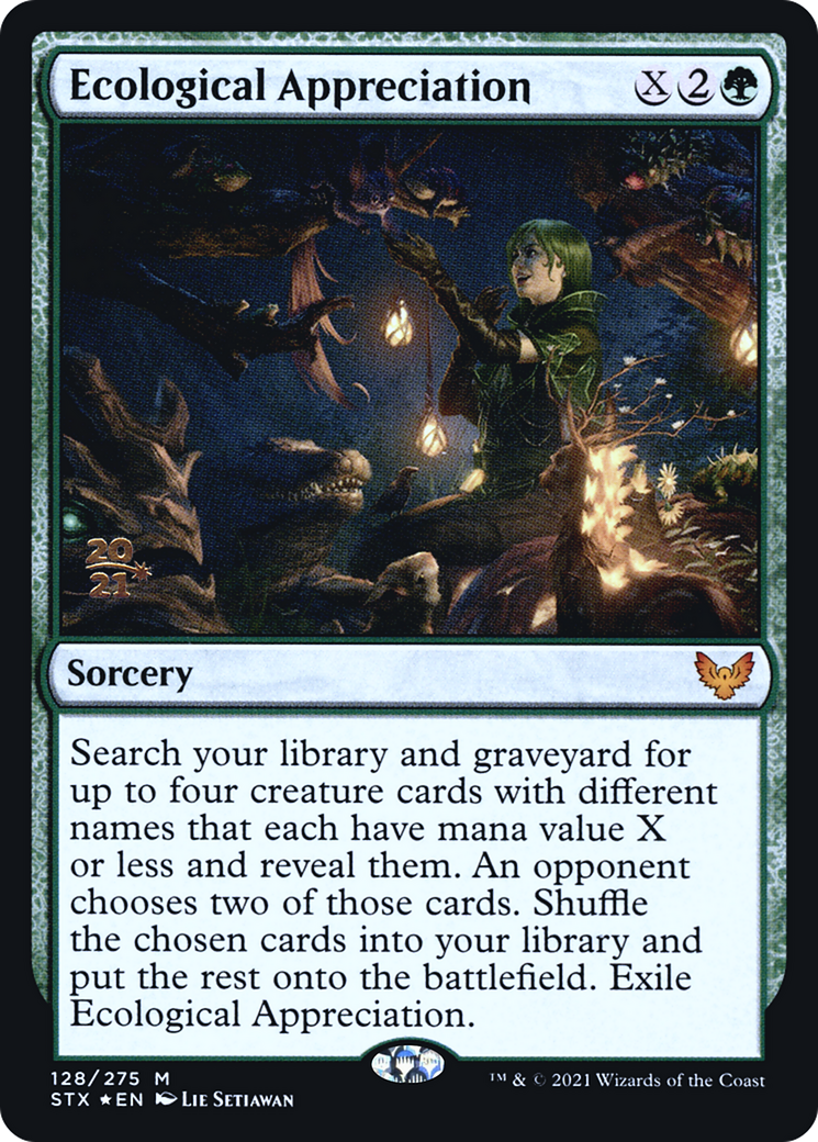Ecological Appreciation (128) Foil - Strixhaven: School of Mages Promos