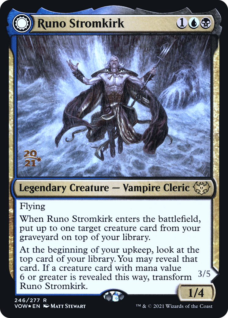 Runo Stromkirk // Krothuss, Lord of the Deep (246s) Foil - Innistrad: Crimson Vow Promos