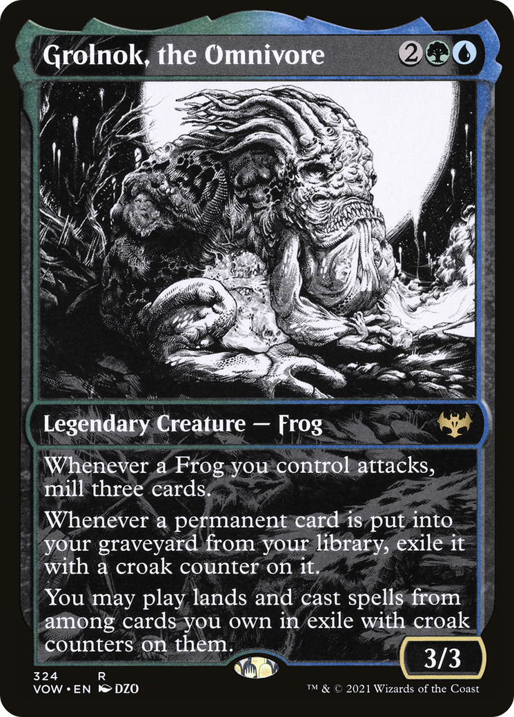Grolnok, the Omnivore (Showcase) (324) Foil - Innistrad: Crimson Vow